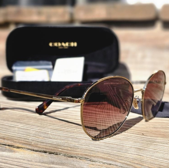 COACH WIRE FRAME SUNGLASSES FULL INCLUSION - Picture 2 of 5